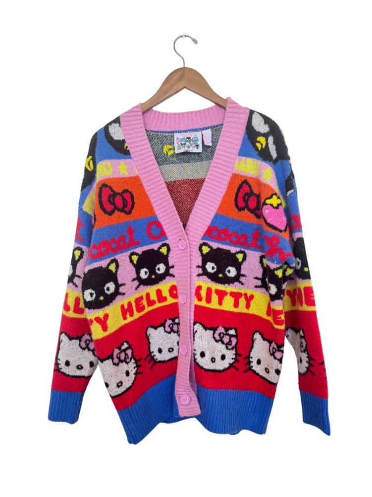 Hello Kitty  Friends Collab Cardigan Sweater  Rare